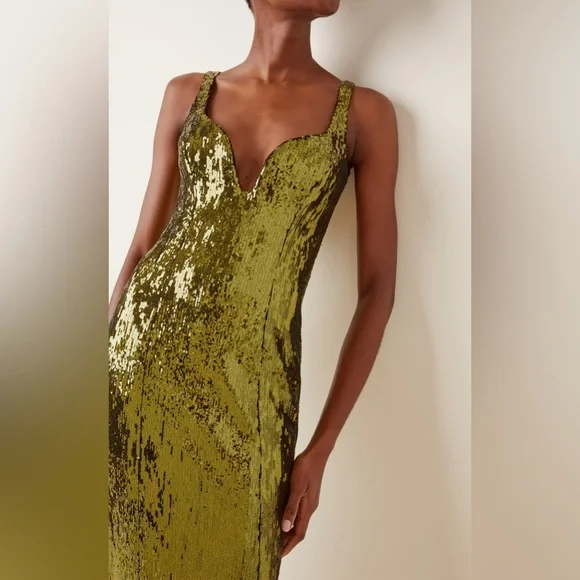 Galvan London Savannah Sequined Tulle Midi Dress - Picture 4 of 11